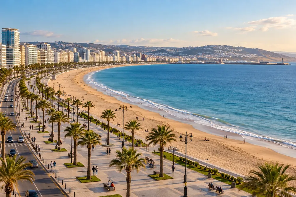 Corniche et plage municipale